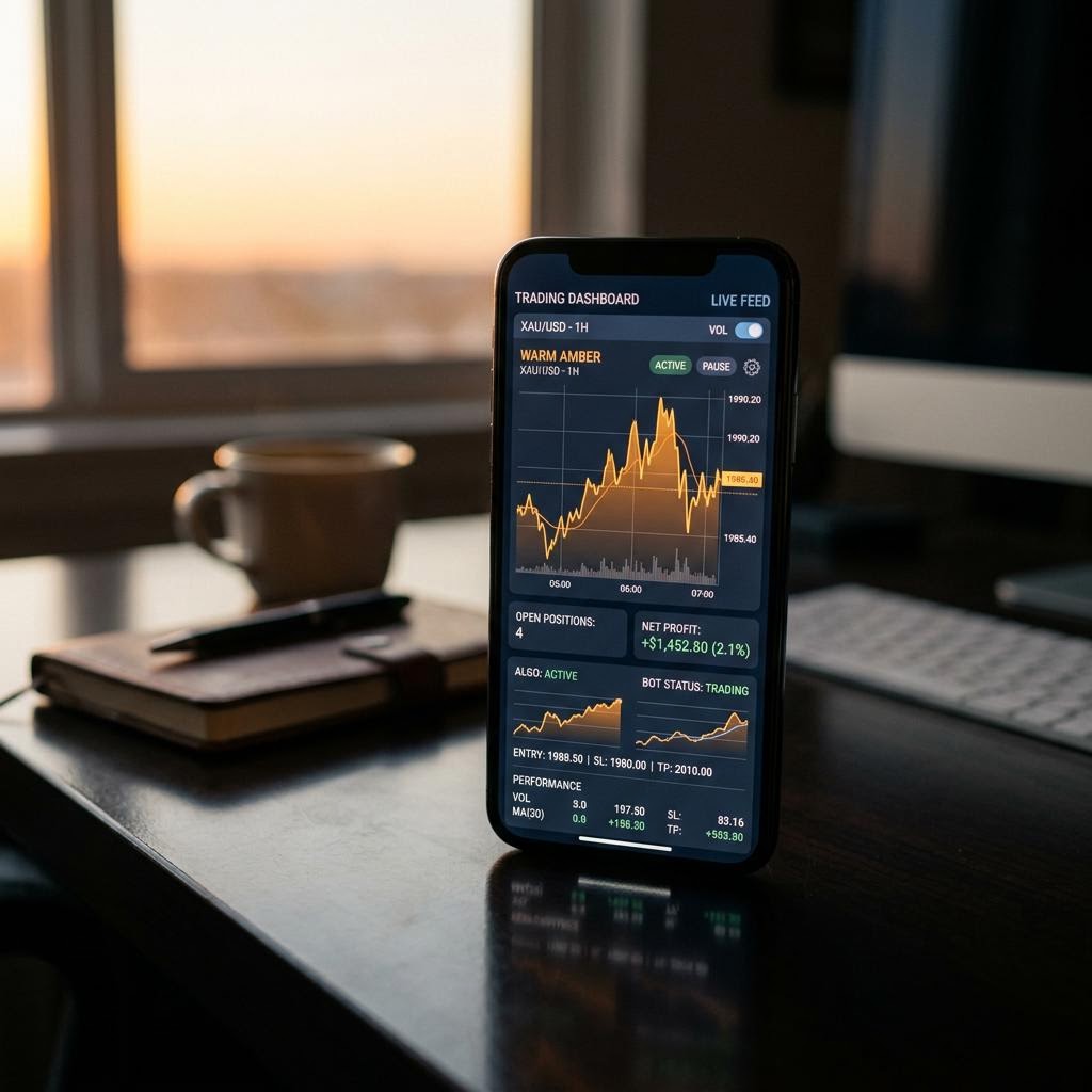 Dagrulven Plattform-Dashboard auf modernem Smartphone